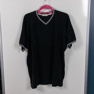 Vintage V-Neck Short Sleeved Sweater